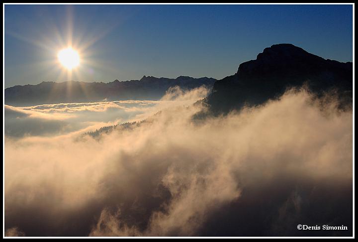 lever de soleil sur Belledonne