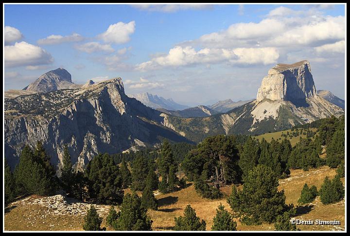 Le mont-Aiguille et le grand Veymont
